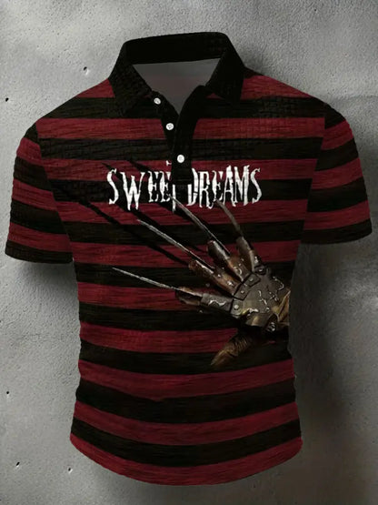 Men’s Halloween Horror Nightmare Printed Casual Tops