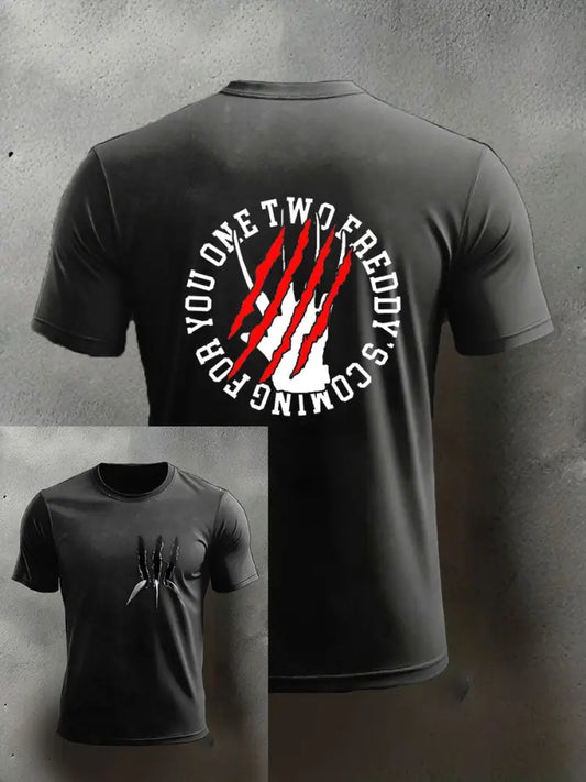 Men’s Halloween short sleeves t-shirt As picture / S