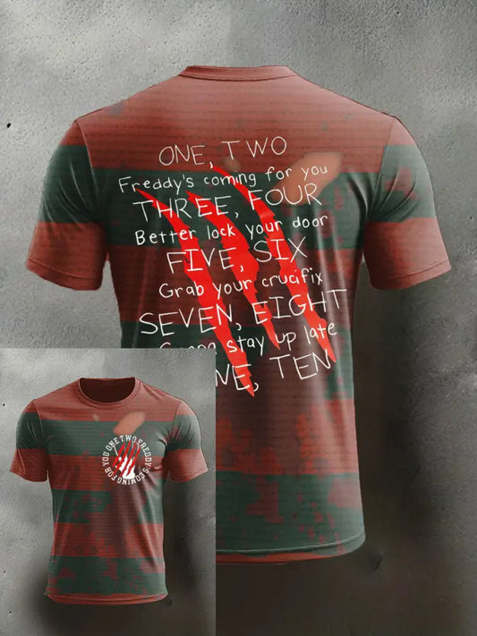 Men’s Halloween short sleeves t-shirt As picture / S