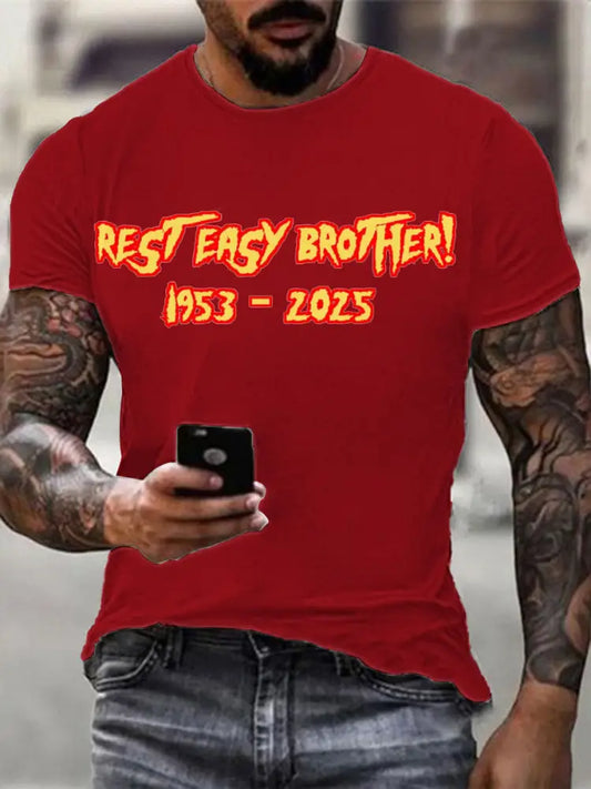 Men’s Hulk Hogan Printed T-shirt As picture / S