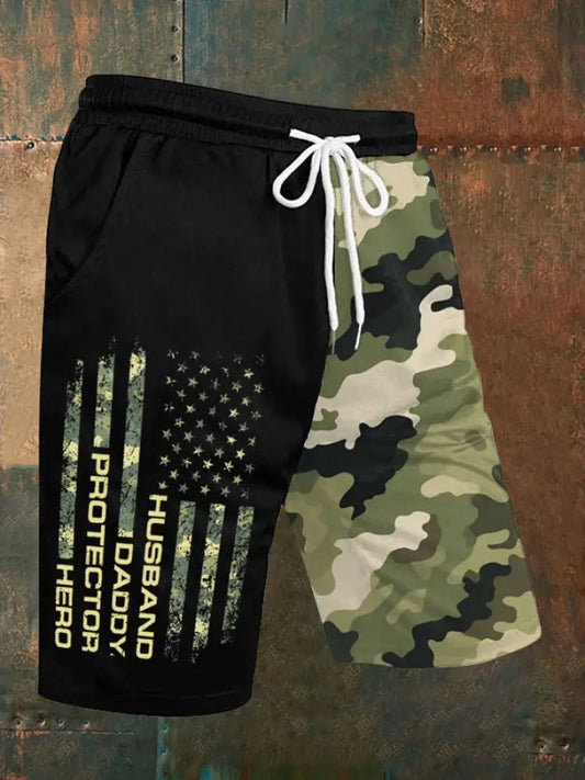 Men’s Husband Daddy Protector Hero Shorts Black / S