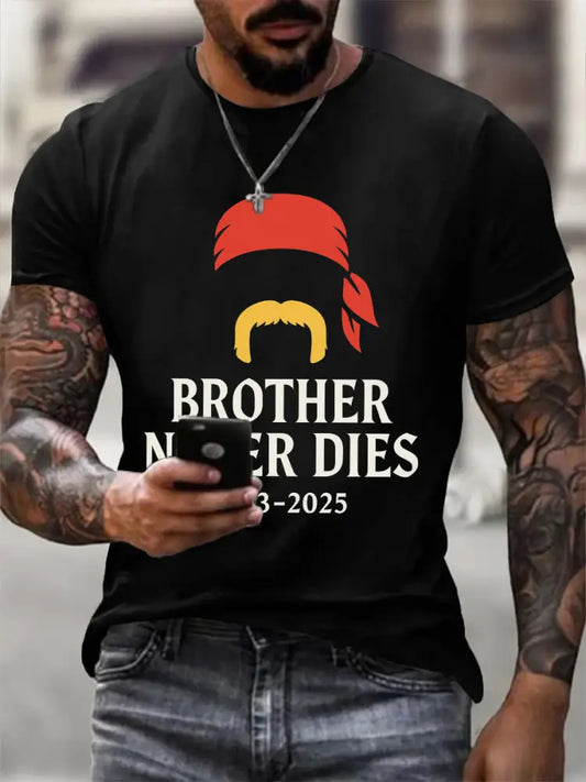 Men’s In Memory Of A Wrestling Legend Print T-Shirt Black / S