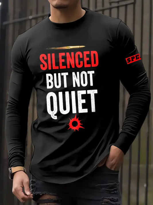 Men’s In Memory Of Charlie Kirk Printed Long Sleeved Round Neck T-shirt Black / S