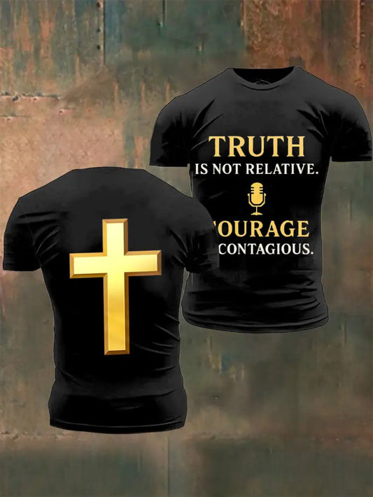 Men’s In Memory Of Charlie Kirk Printed Vintage Fashion Loose Short Sleeve T-Shirt Black / S