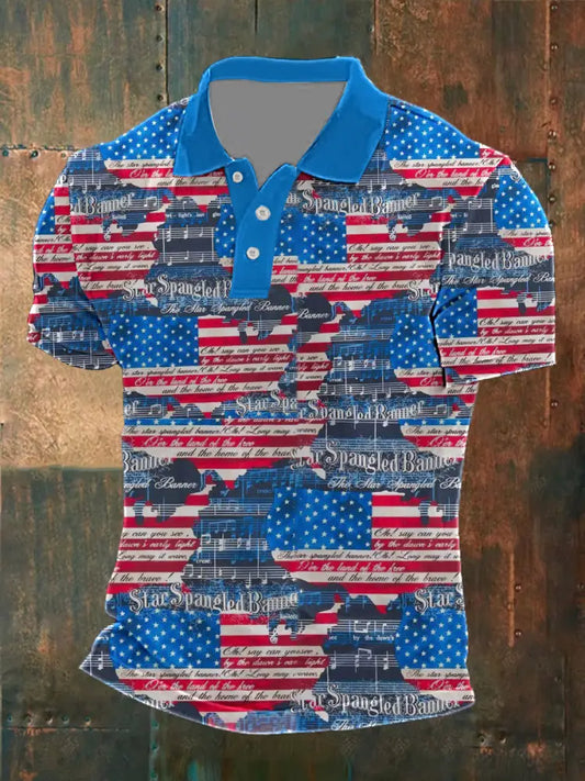 Men’s Independence Day Printed Shirt As picture / S
