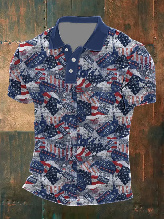 Men’s Independence Day Printed Shirt As picture / S