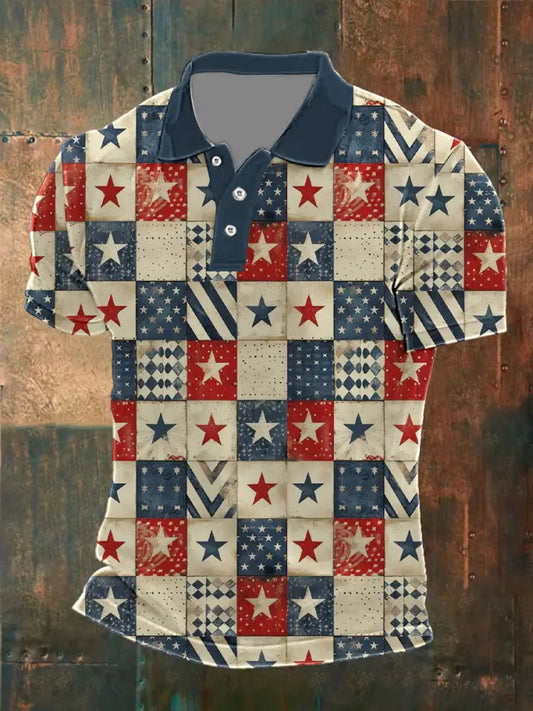 Men’s Independence Day Printed Shirt As picture / S