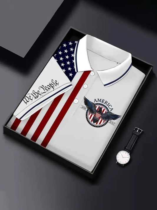 Men’s Independence Day We The People 1776 Short Sleeve T-Shirt White / S