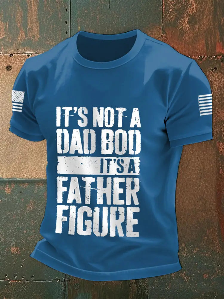 Men’s It’s Not A Dad Bod It’s A Father Figure T-shirts Blue / S