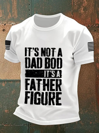 Men’s It’s Not A Dad Bod It’s A Father Figure T-shirts White / S