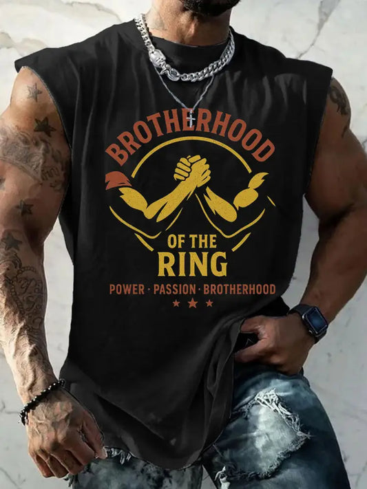 Men’s Legends Never Die Brother Printed Tank Top Black / S