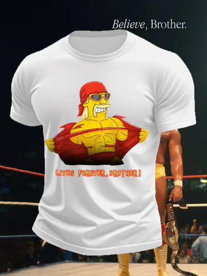 Men’s Lives Forever,Brother! R.I.P Legend! Memorial Tee White / S