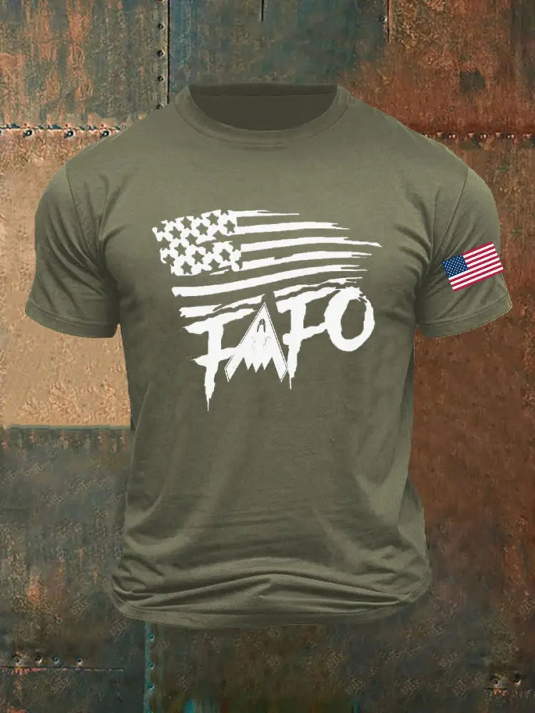 Men’s Midnight Hammer B2 FAFO Printed T-shirt Army Green / S