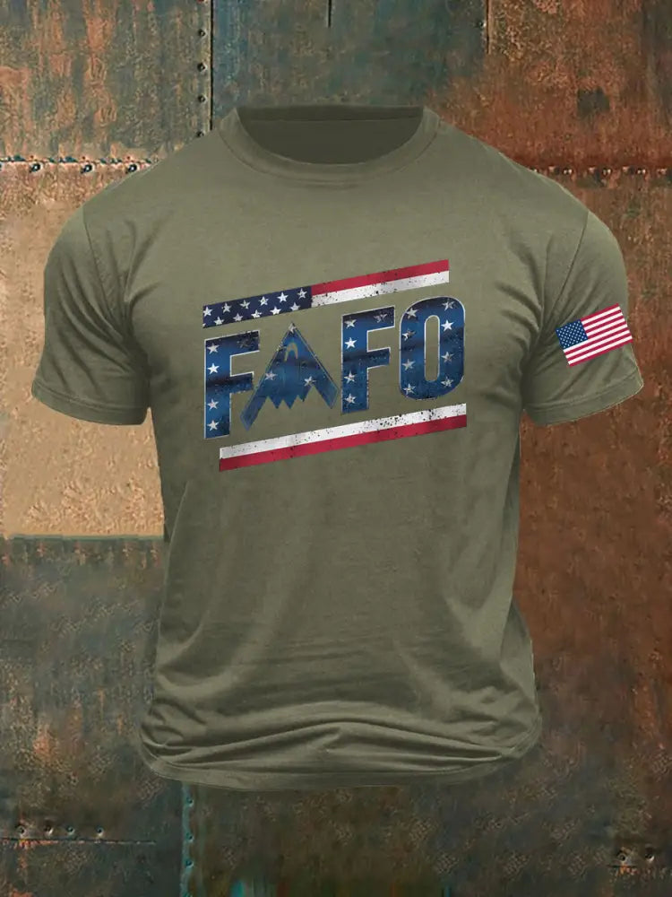 Men’s Midnight Hammer B2 FAFO Printed T-shirt Army Green / S