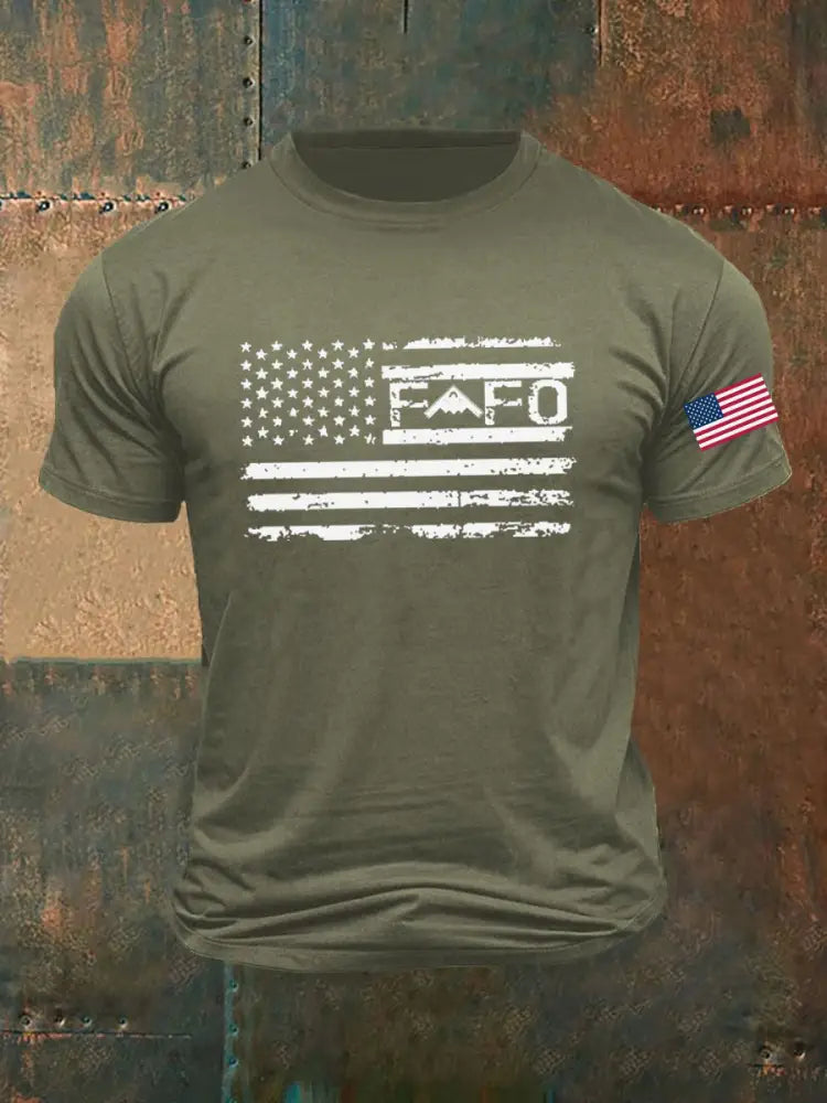 Men’s Midnight Hammer B2 FAFO Printed T-shirt Army Green / S