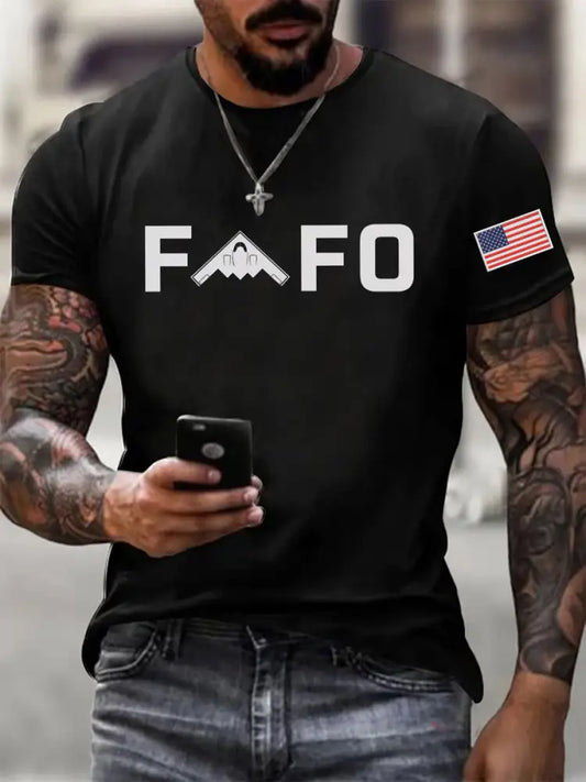 Men’s Midnight Hammer B2 FAFO Printed T-shirt Black / S