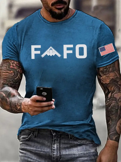 Men’s Midnight Hammer B2 FAFO Printed T-shirt Blue / S
