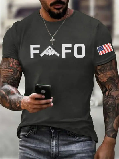 Men’s Midnight Hammer B2 FAFO Printed T-shirt Dark Gray / S