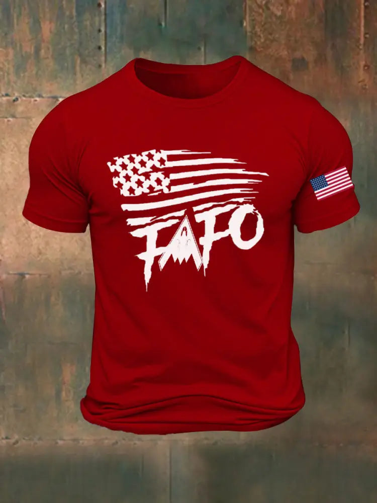 Men’s Midnight Hammer B2 FAFO Printed T-shirt Pure Red / S