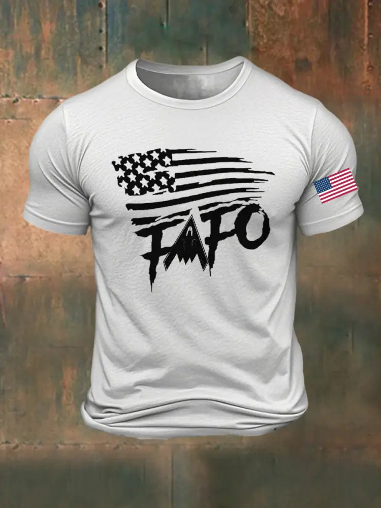 Men’s Midnight Hammer B2 FAFO Printed T-shirt White / S