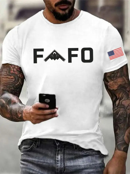Men’s Midnight Hammer B2 FAFO Printed T-shirt White / S