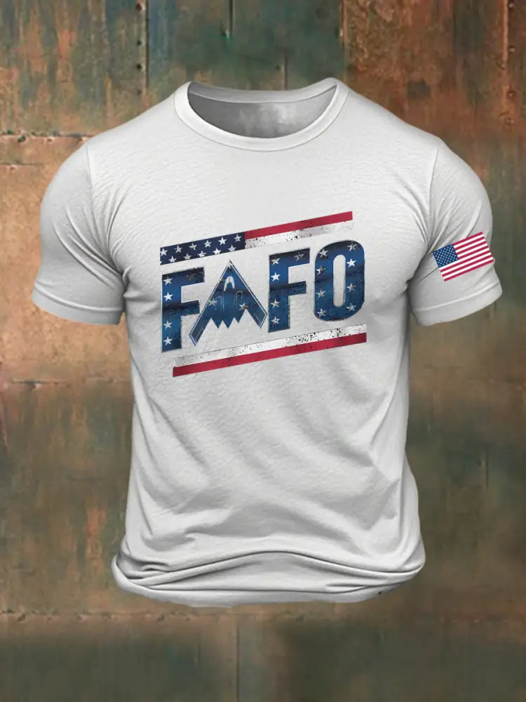 Men’s Midnight Hammer B2 FAFO Printed T-shirt White / S