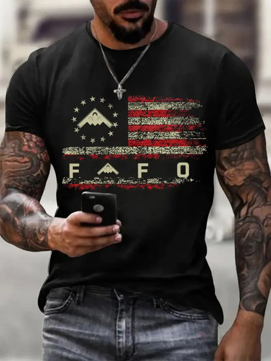 Men’s Midnight Hammer B2 FAFO short-sleeved T-shirt Black / S