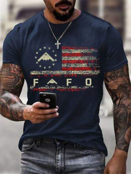 Men’s Midnight Hammer B2 FAFO short-sleeved T-shirt Navy Blue / S