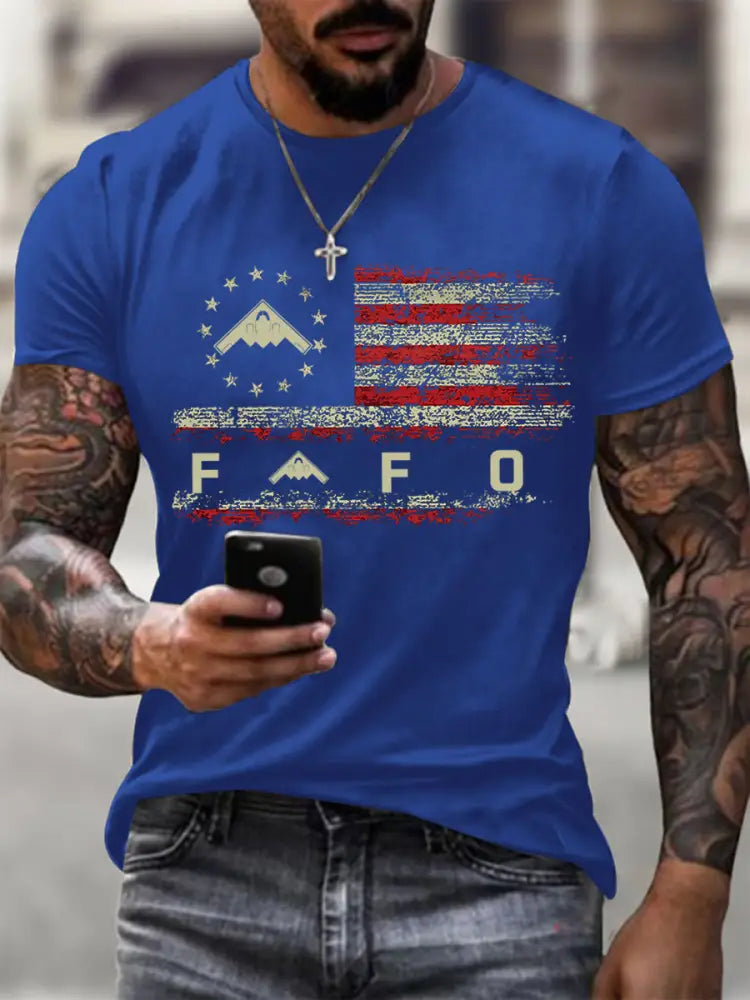 Men’s Midnight Hammer B2 FAFO short-sleeved T-shirt Royal Blue / S