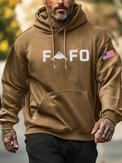 Men’s Midnight Hammer FAFO Printed Hoodie Khaki / S
