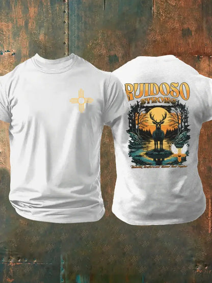 Men’s New Mexico Ruidoso Strong Short Sleeves T-shirt White / S