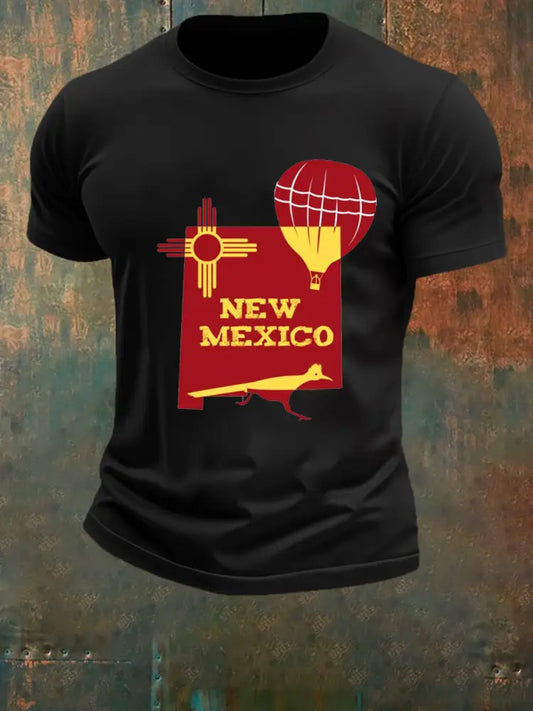Men’s New Mexico Vintage Print Short Sleeve T-Shirt A / S