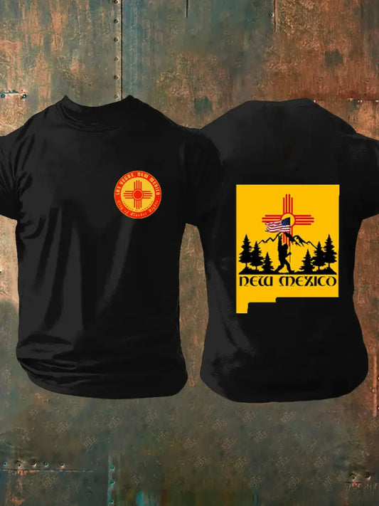 Men’s New Mexico Vintage Print Short Sleeve T-Shirt A / S