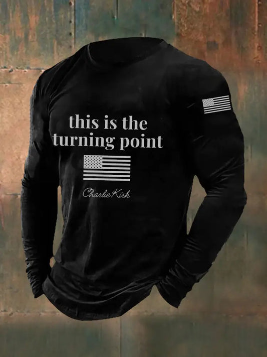 Men’s Patriot Long Sleeve T-shirt Black / S