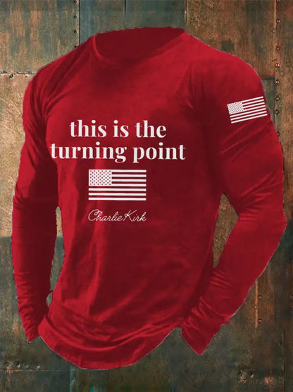 Men’s Patriot Long Sleeve T-shirt Red / S