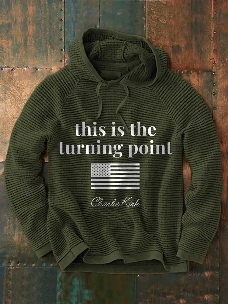 Men’s Patriotic Hoodie Army Green / S