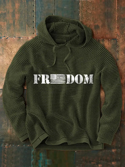Men’s Patriotic Hoodie Army Green / S