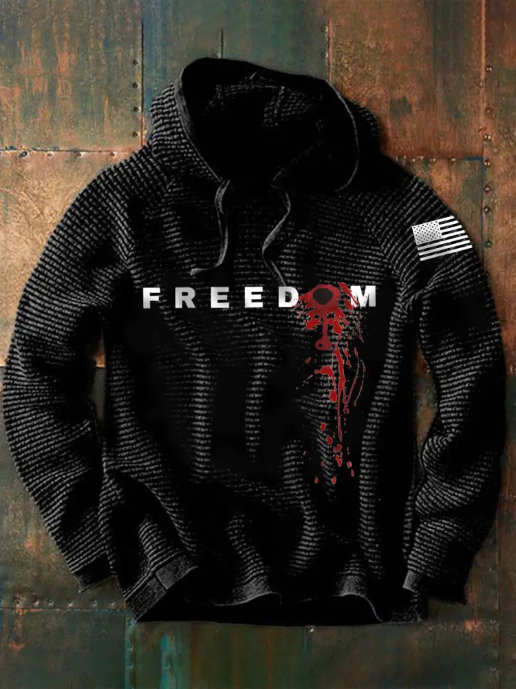 Men’s Patriotic Hoodie Black / S