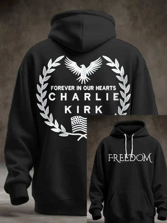 Men’s Patriotic Hoodie Black / S