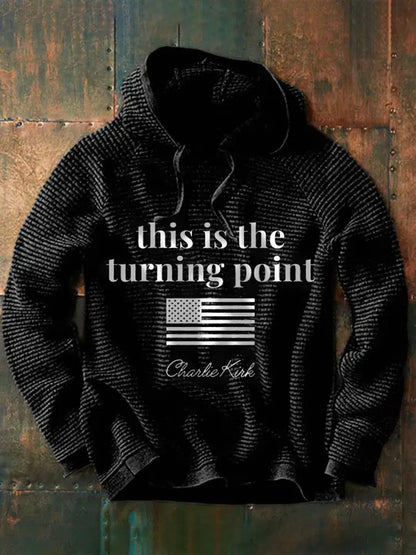 Men’s Patriotic Hoodie Black / S