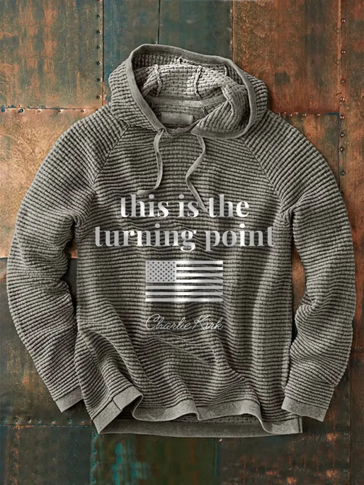 Men’s Patriotic Hoodie Gray / S