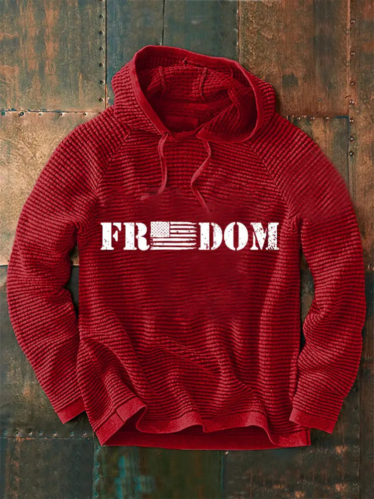 Men’s Patriotic Hoodie Red / S