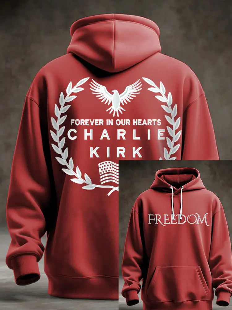 Men’s Patriotic Hoodie Red / S