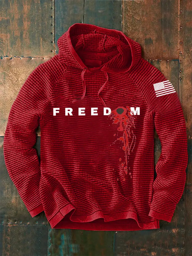 Men’s Patriotic Hoodie Red / S