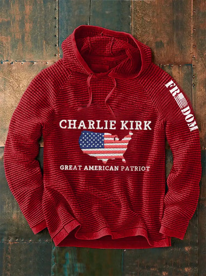 Men’s Patriotic Hoodie Red / S