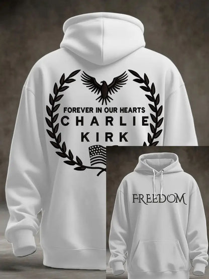 Men’s Patriotic Hoodie White / S