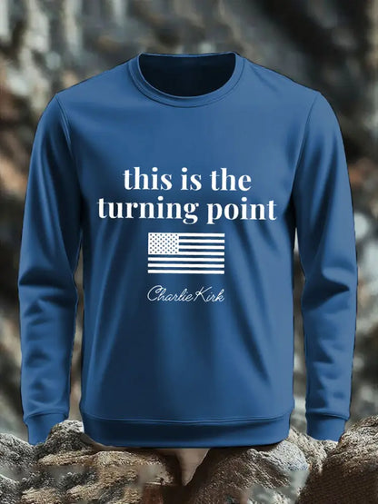 Men’s Patriotic sweater Blue / S
