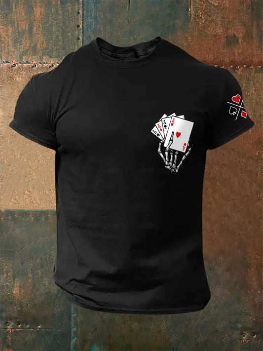 Men’s Poker 4 A T-shirtss Black / S