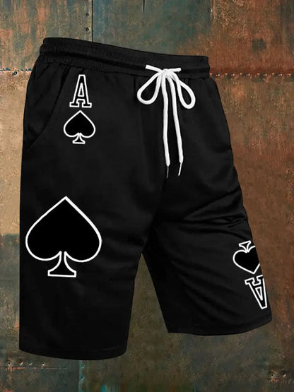 Men’s Poker Ace of Spades shorts Black / S