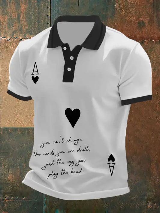 Men’s Poker Philosophy of Life T-shirt White / S